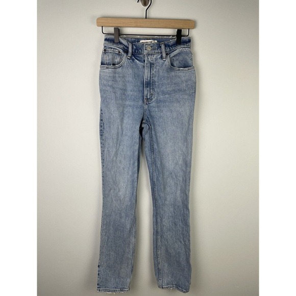 Abercrombie & Fitch Denim - Abercrombie & Fitch Curve Love The 90's Straight Ultra High Rise Jeans sz 25